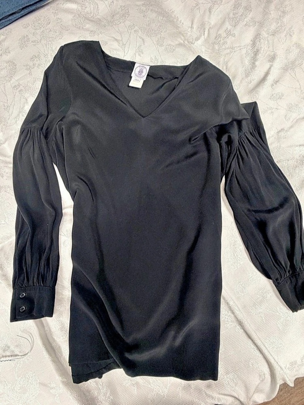 Black V-Neck dress Like New
